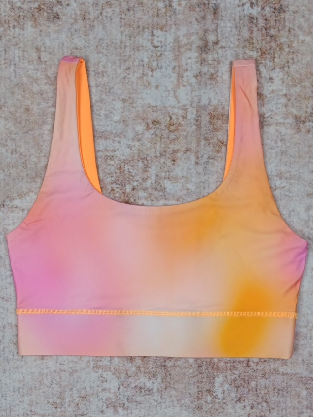Fabletics Reversible Sports Active Bra Pink Orange